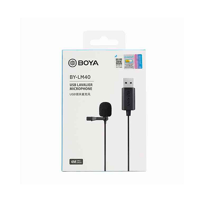 Boya BY-LM40 Lavalier Microphone Boya BY-LM40 Lavalier Microphone